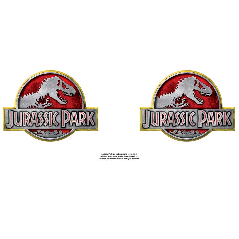 Jurassic Park - Metallic Logo Tasse - Blanc